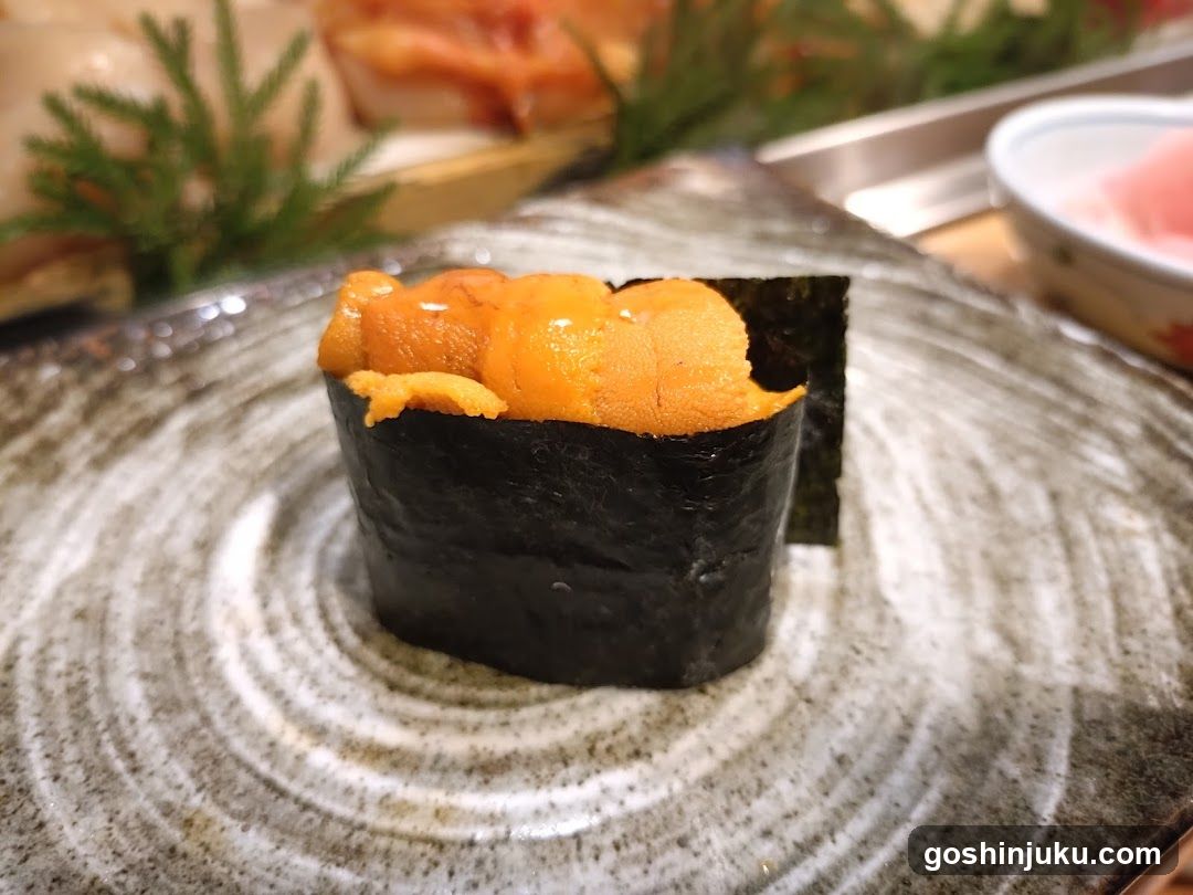 Sushi with Unagi Roe