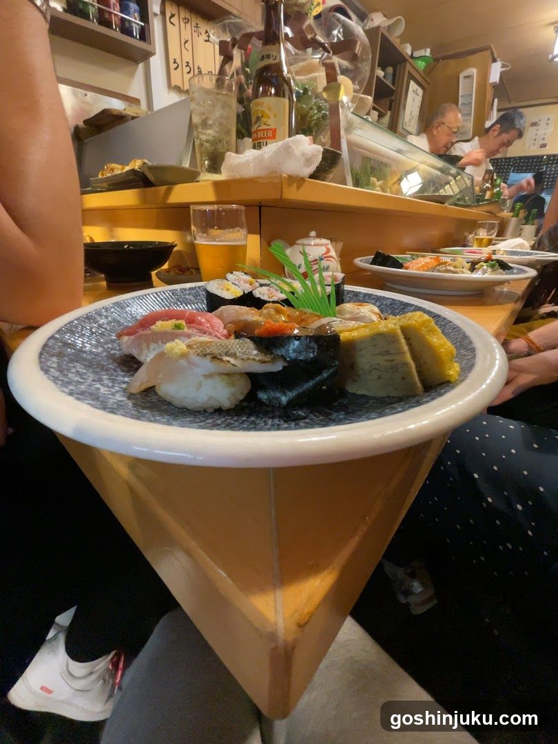Sushi Platter at Japanese Restaurant