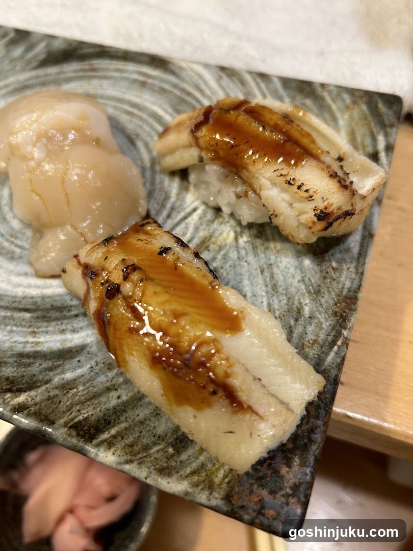 Sushi Plate with Grilled Fish and Scallop