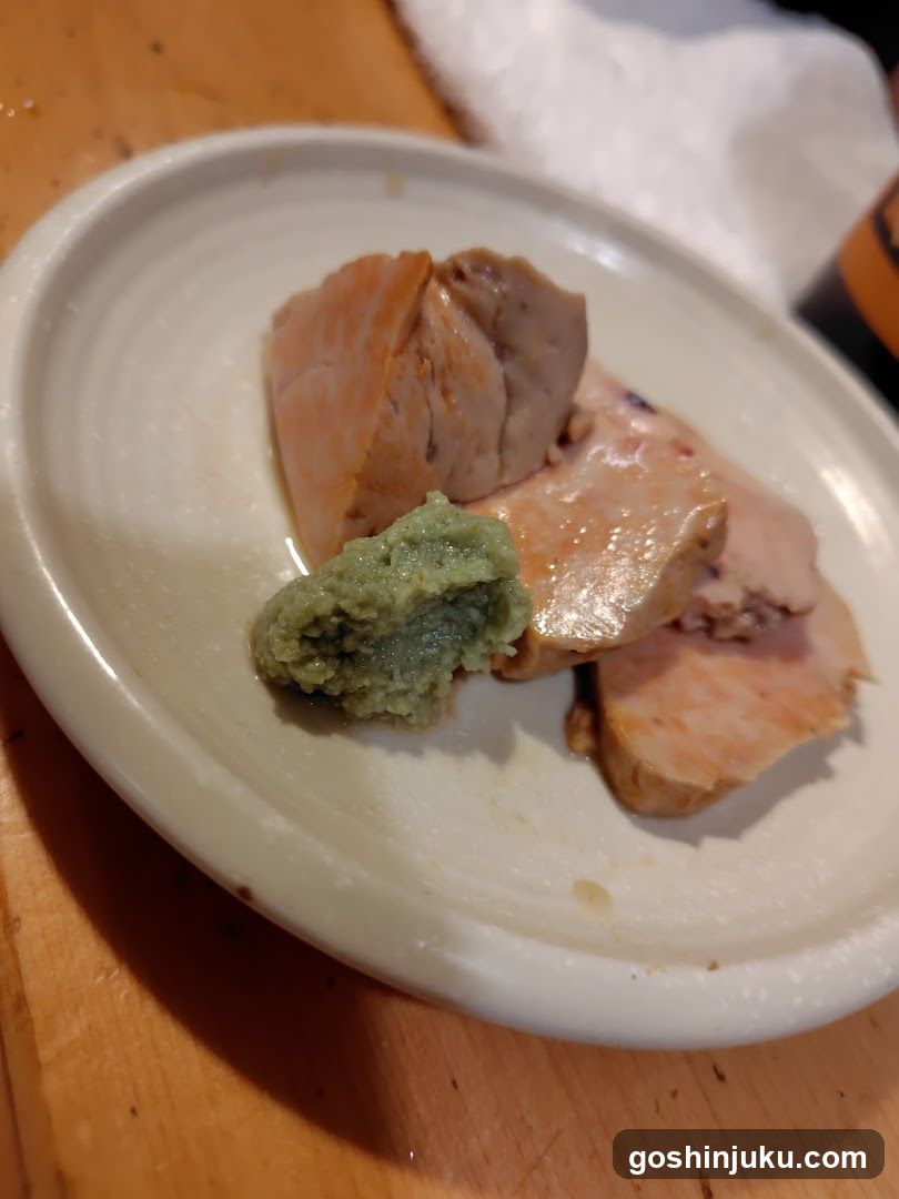 Sliced Meat with Wasabi