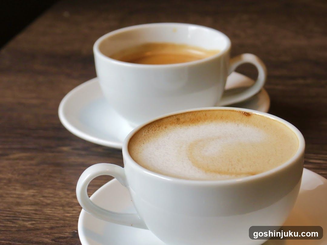 Coffee Cups on Wooden Table