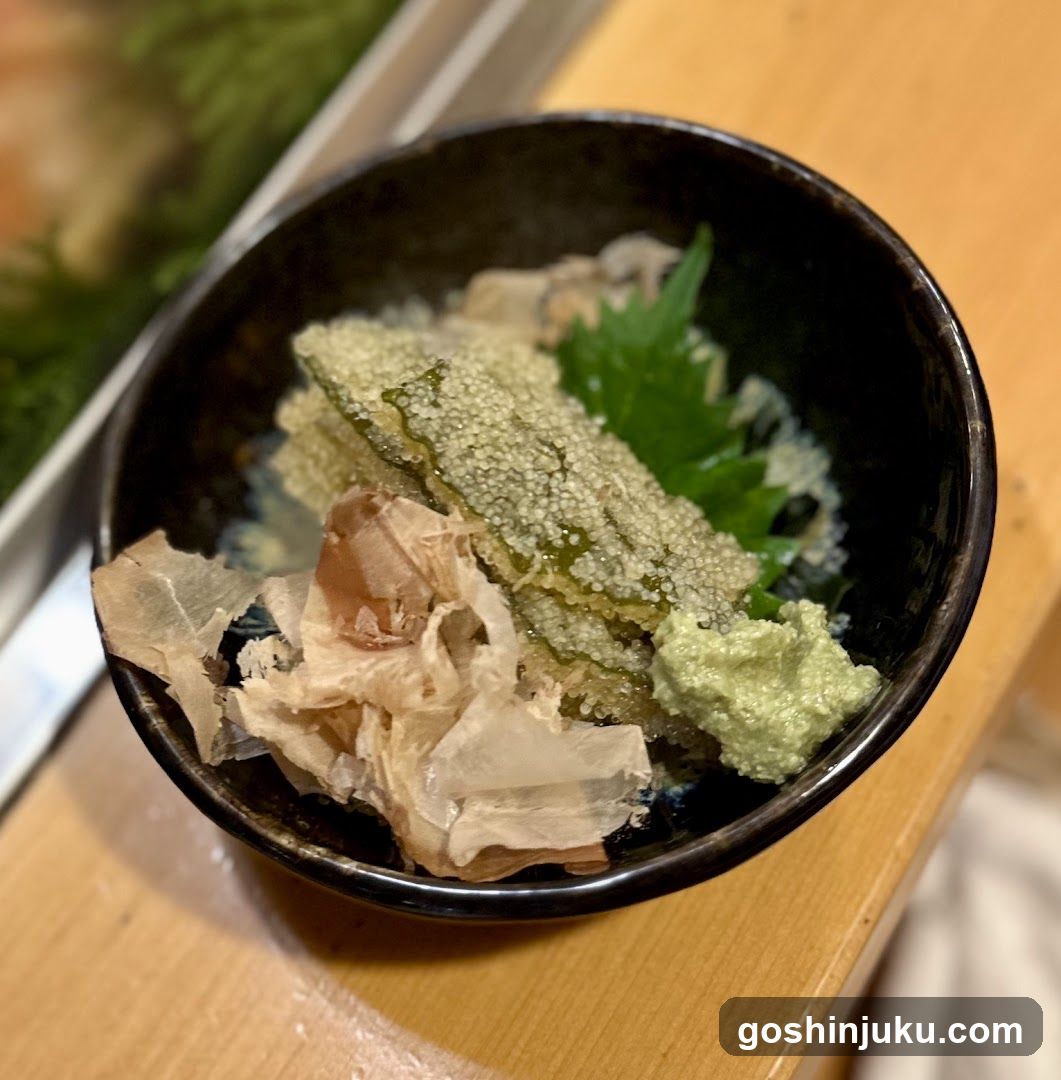 Sashimi Bowl with Wasabi and Ginger