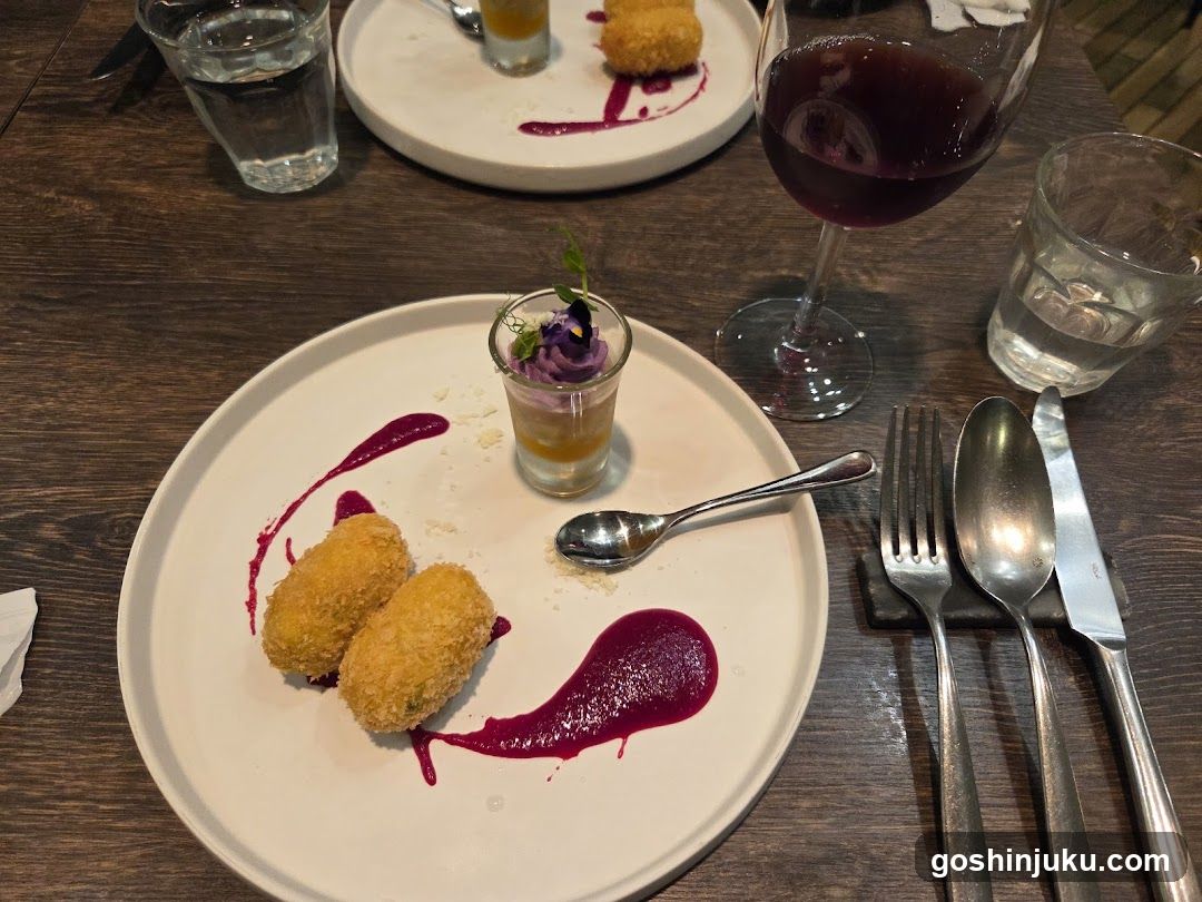 Dessert Course at Restaurant