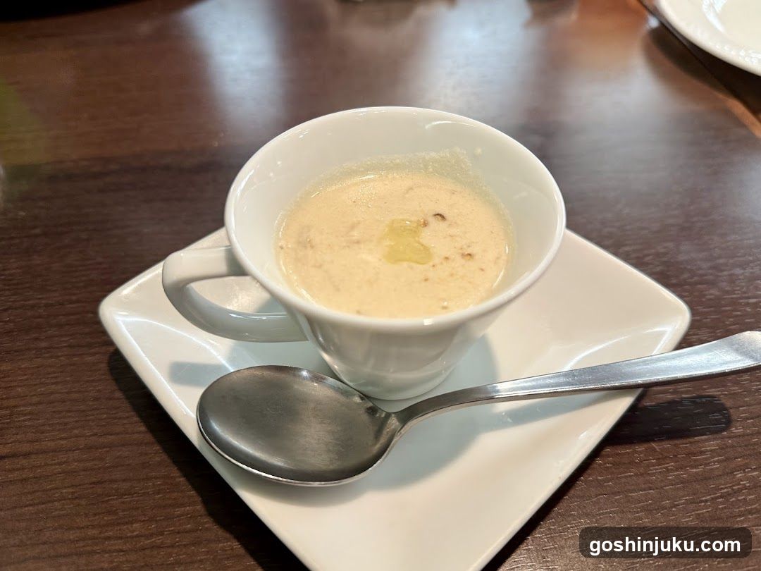 Creamy Soup in White Cup