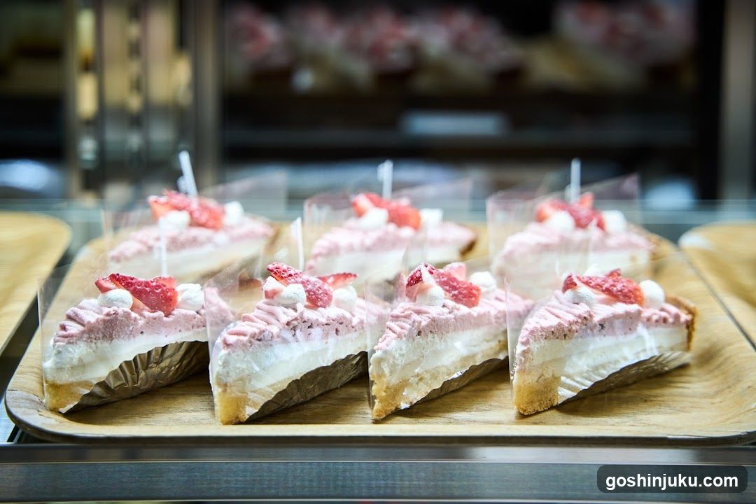 Strawberry Dessert Slices Display