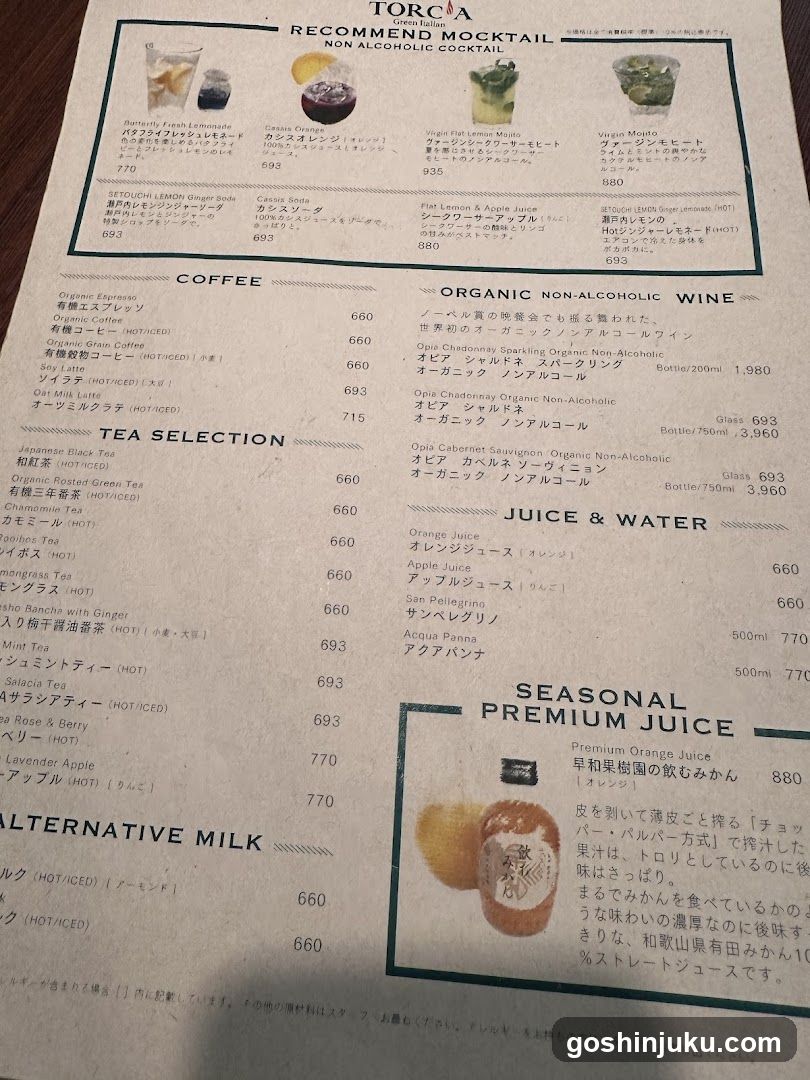 Torca Menu