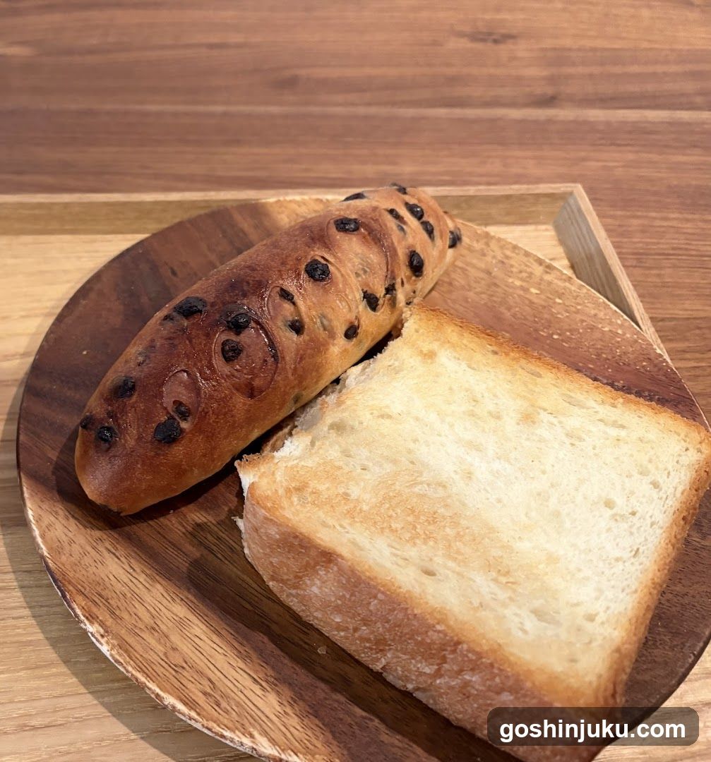 Bread on Wooden Plate