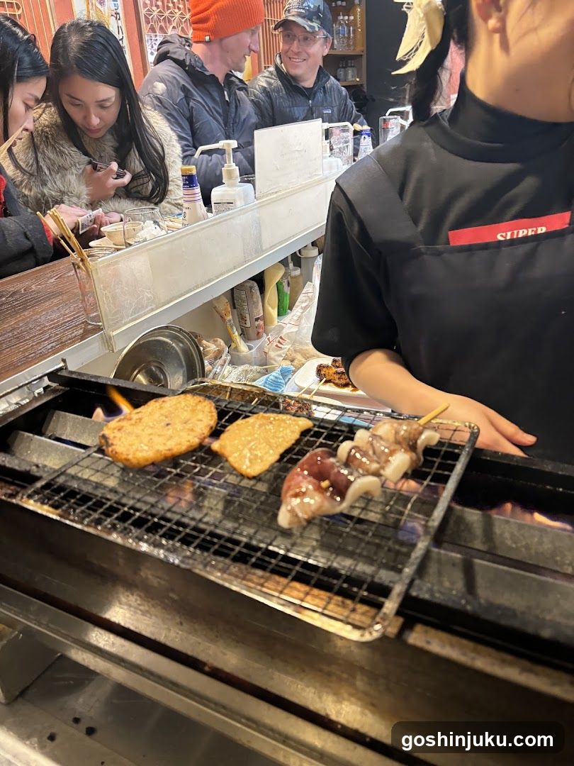 Grilled Food at Counter