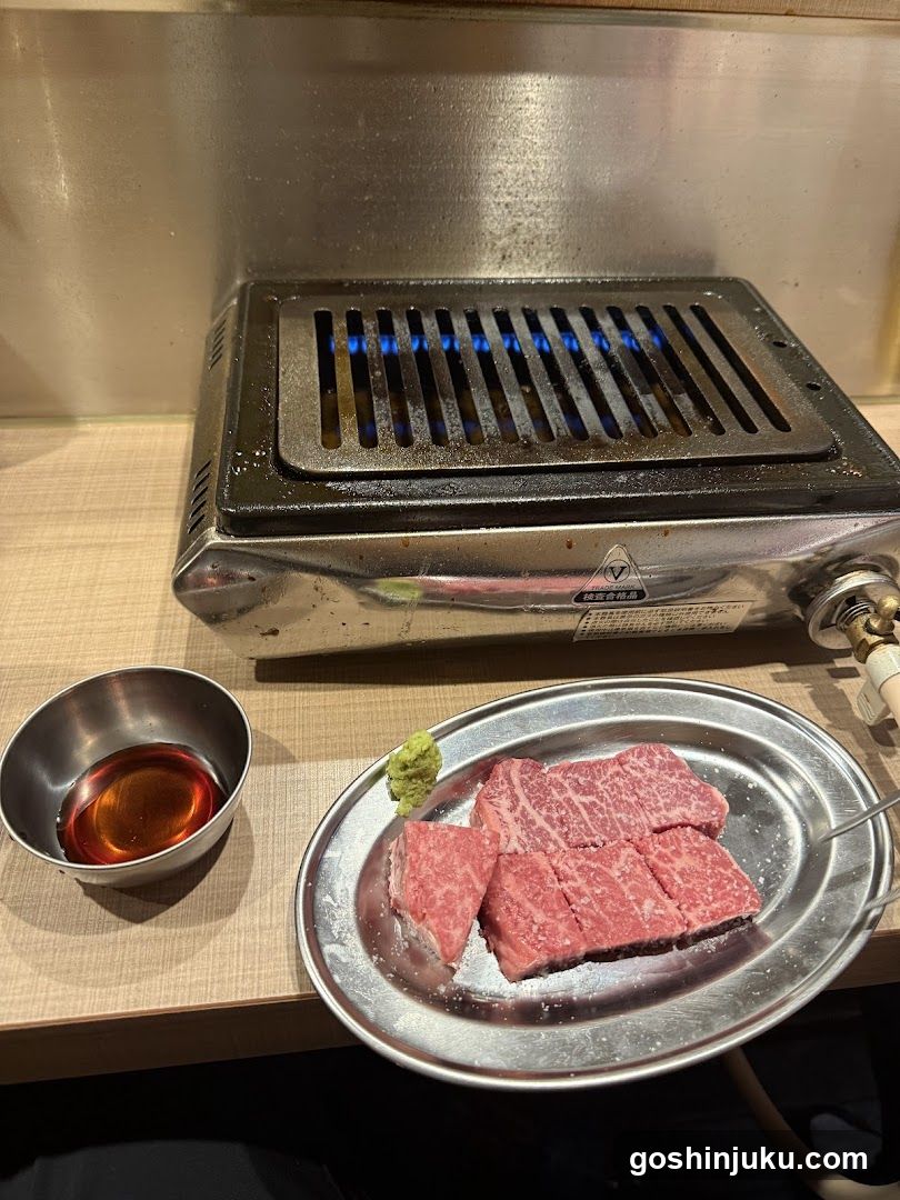 Grilled Beef at Japanese Restaurant