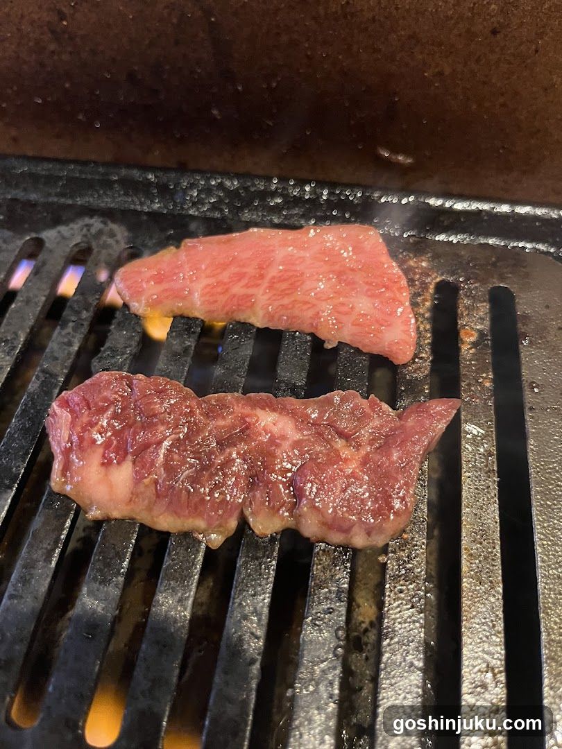 Grilled Meat on Grill