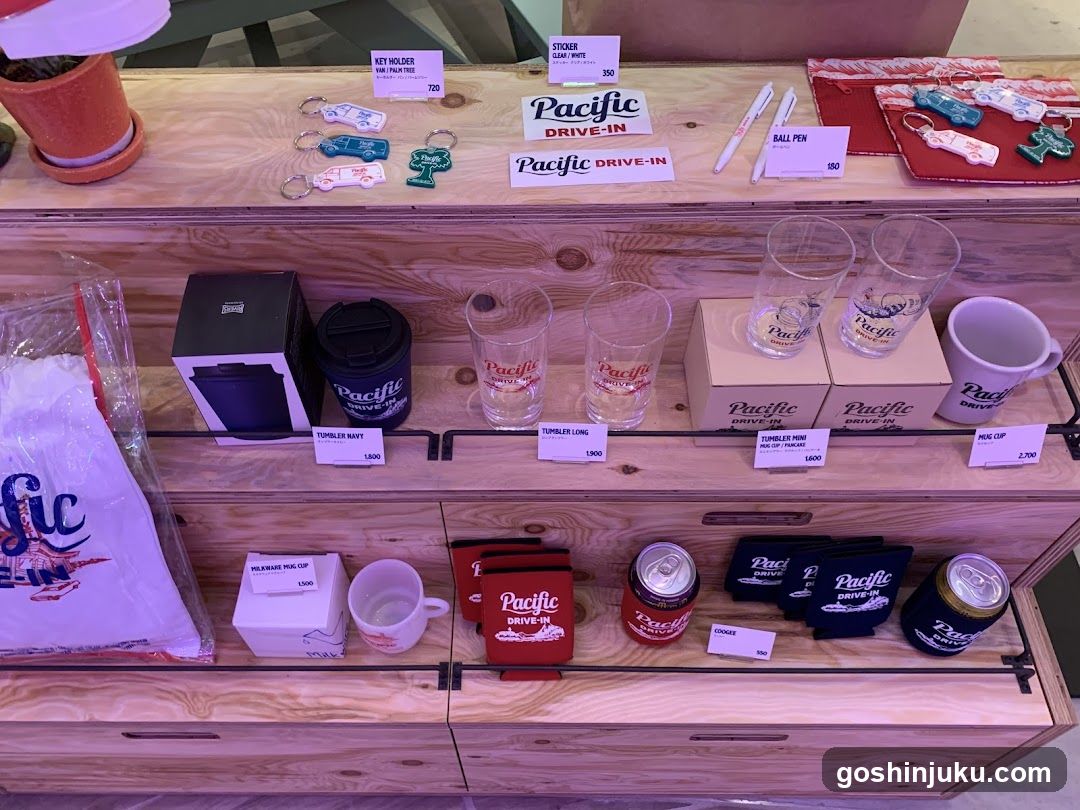 Pacific Drive-In Merchandise Display
