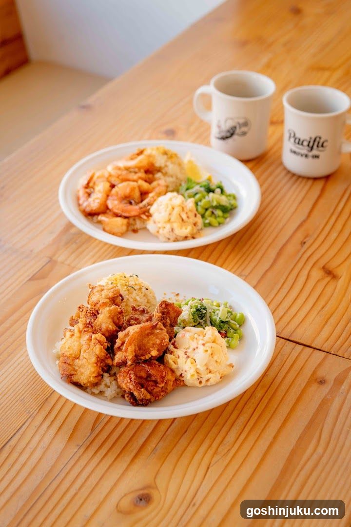 Food on wooden table