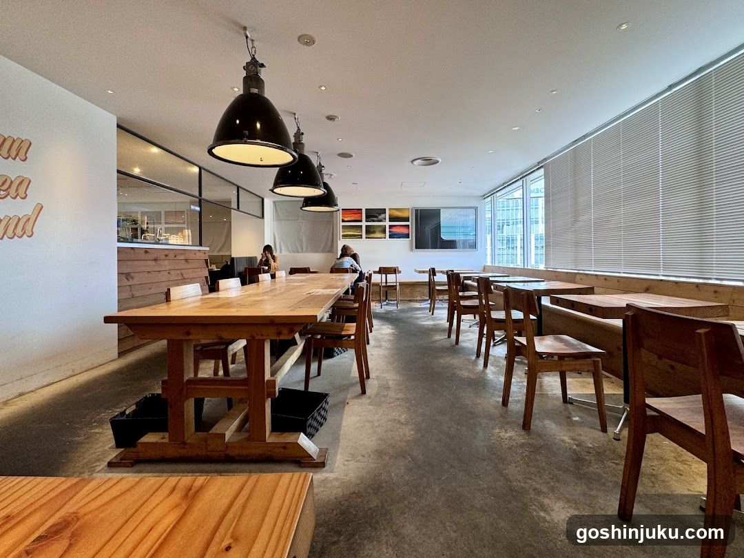 Interior of a modern café or restaurant