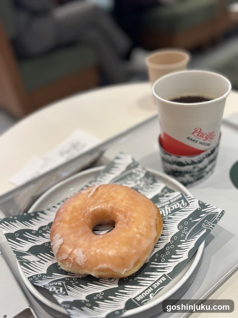 Donut and Coffee at Pacific Bake House