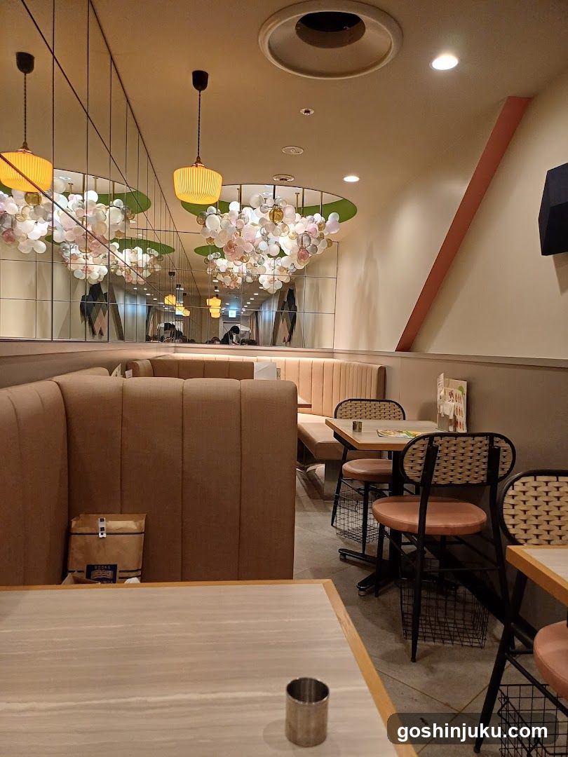 Restaurant Interior with Decorative Lighting