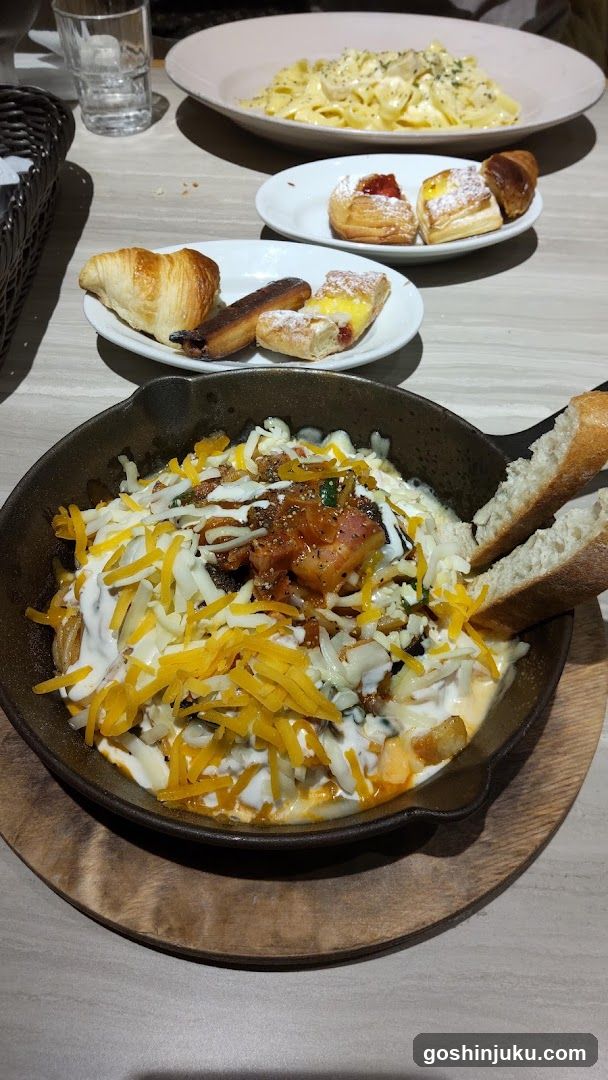 Food Spread on Table