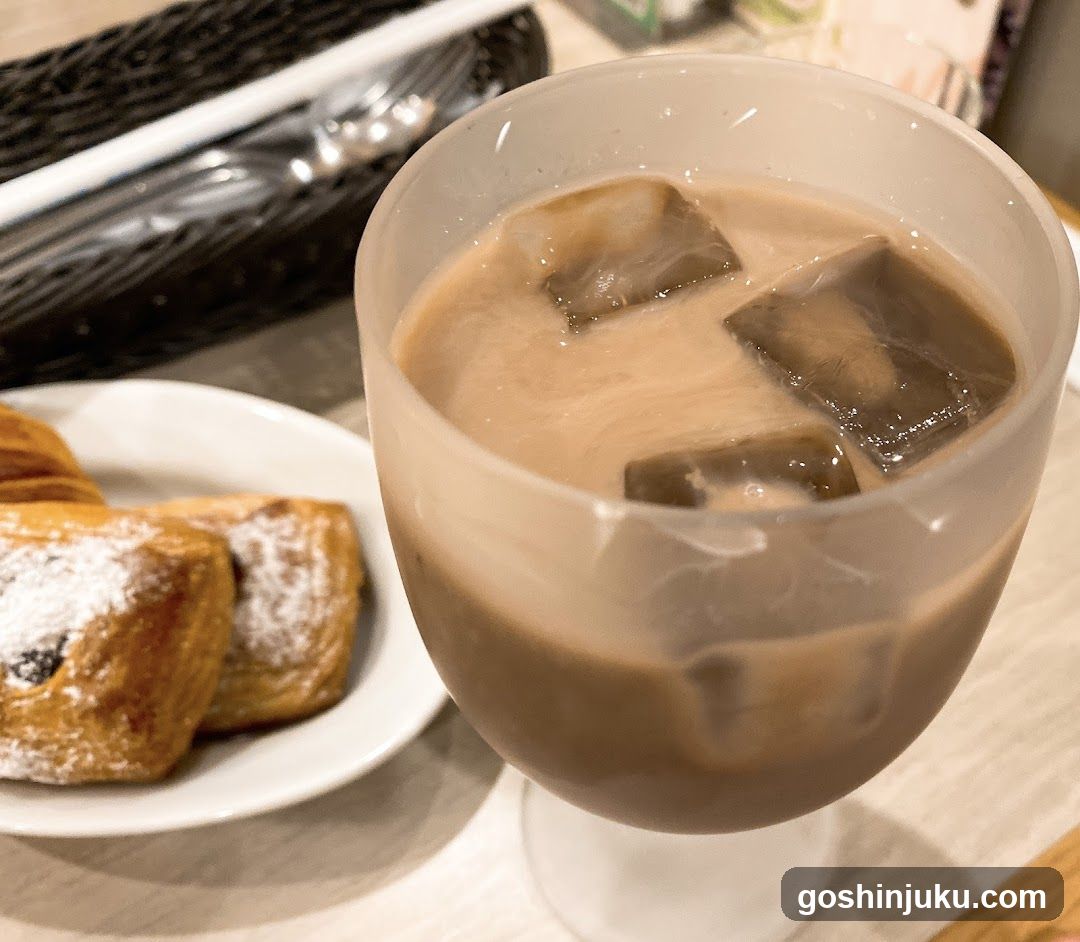 Iced Coffee and Pastry