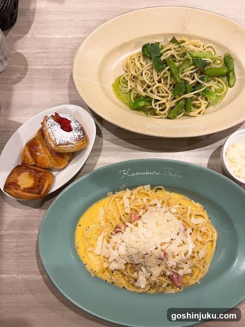 Pasta and Pastry Meal