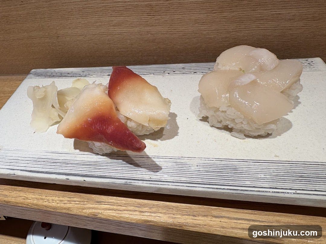 Sushi Platter with White Fish and Tuna