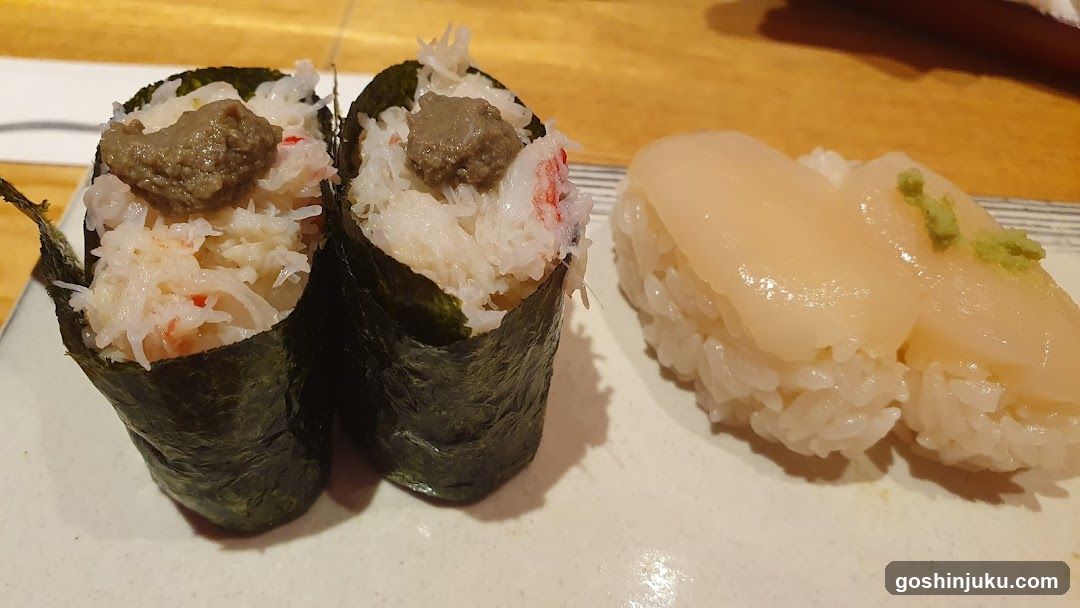 Sushi and Onigiri on a Plate
