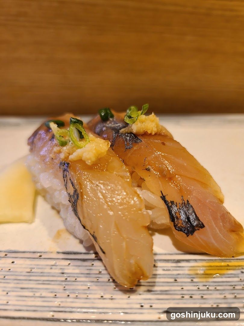 Sushi Nigiri with Grilled Fish