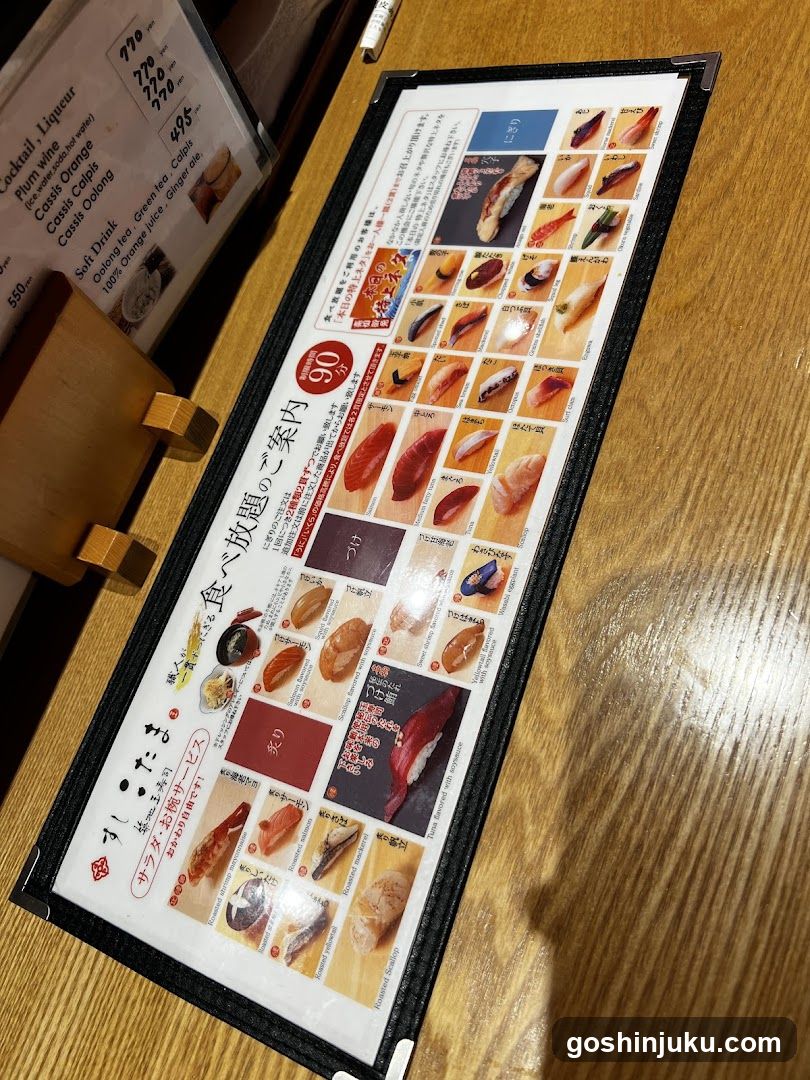 Sushi Menu Board