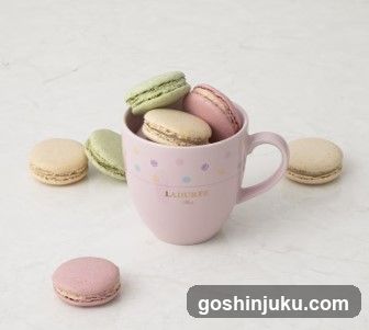 Macarons in a Pink Mug