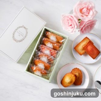 Pastry Box with Pastries and Flowers