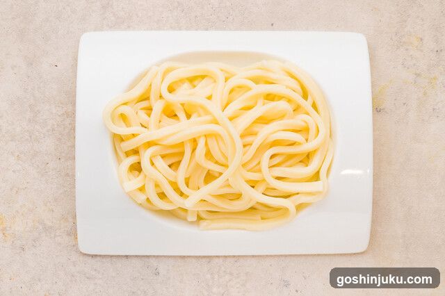 Pasta on a white plate