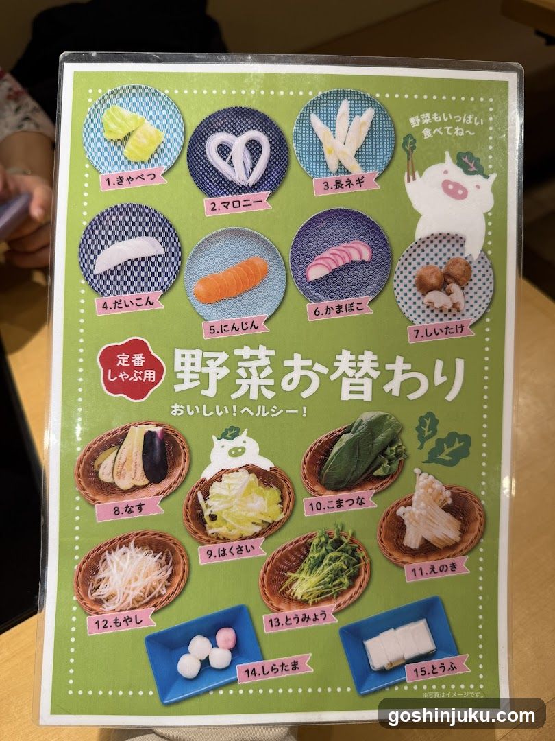 Vegetable Mix Menu Board