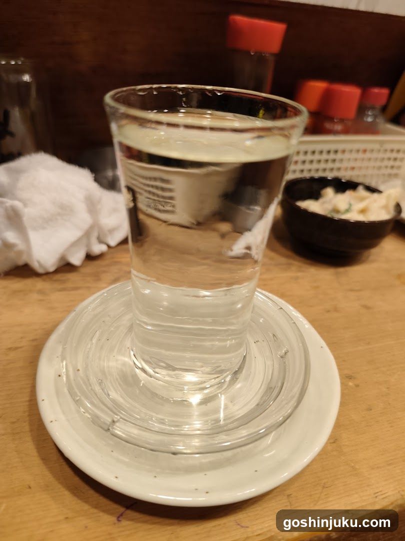 Water Glass on Table