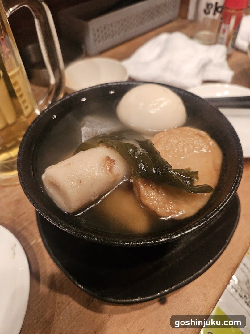 Dish with Tofu and Egg in Broth