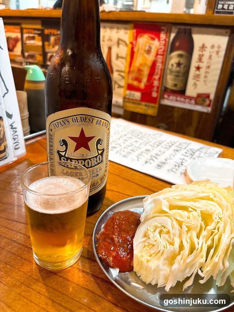 Sapporo Beer and Cabbage