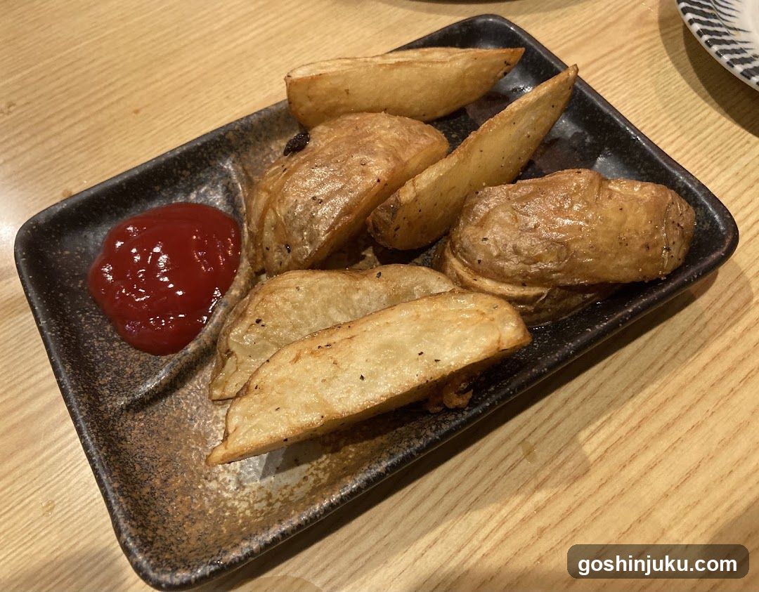 Potato Wedges with Ketchup