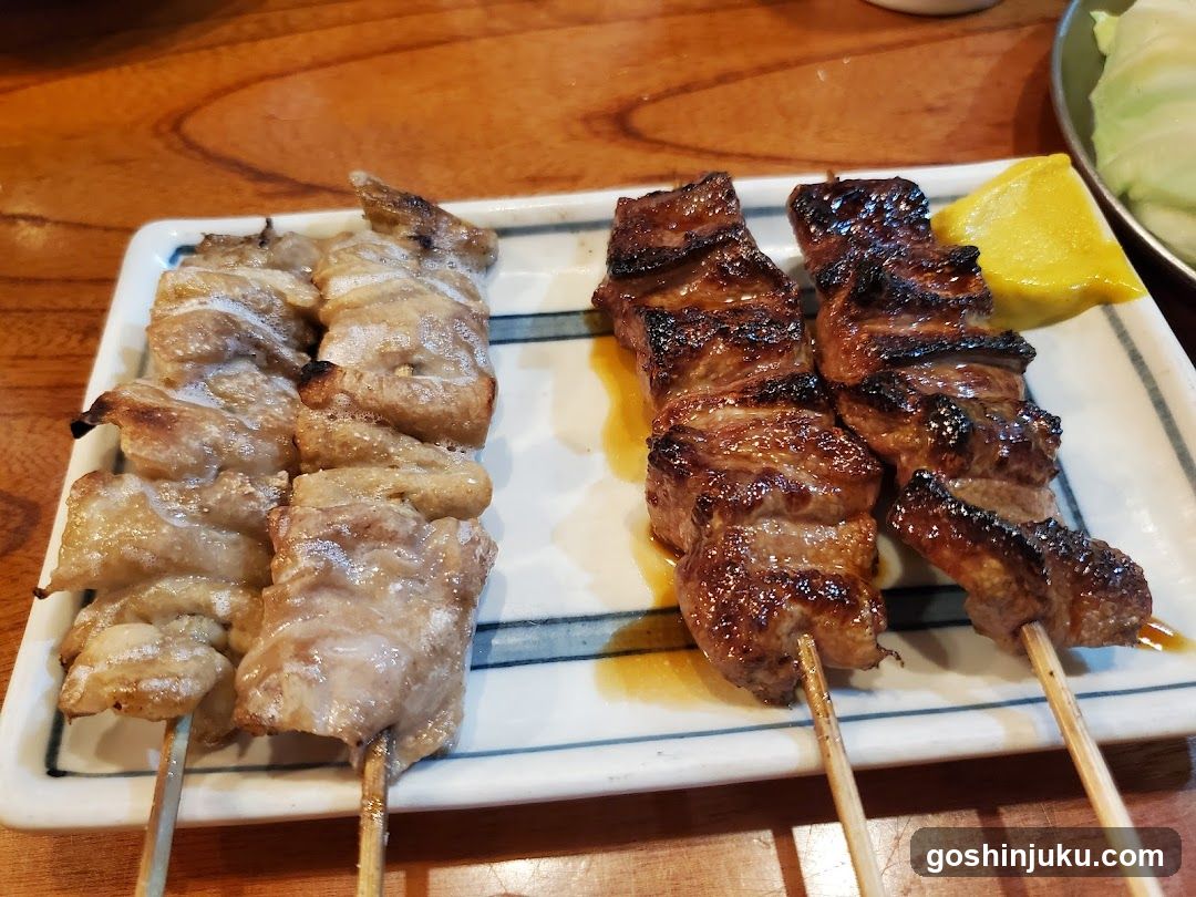 Grilled Skewers on a Plate