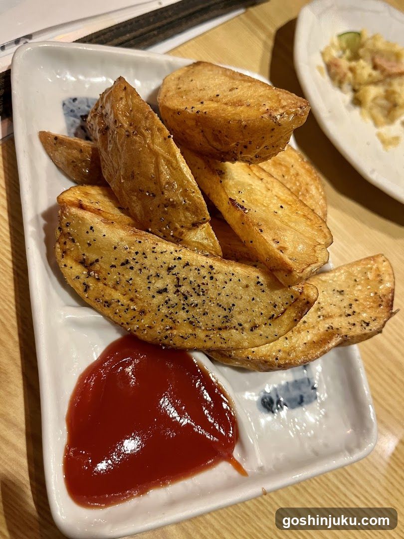Potato Wedges with Ketchup