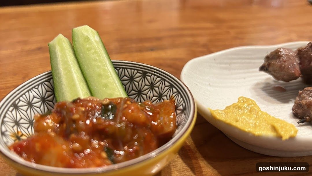 Food on wooden table