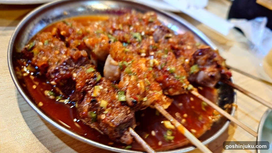 Spicy Skewrs with Sauce
