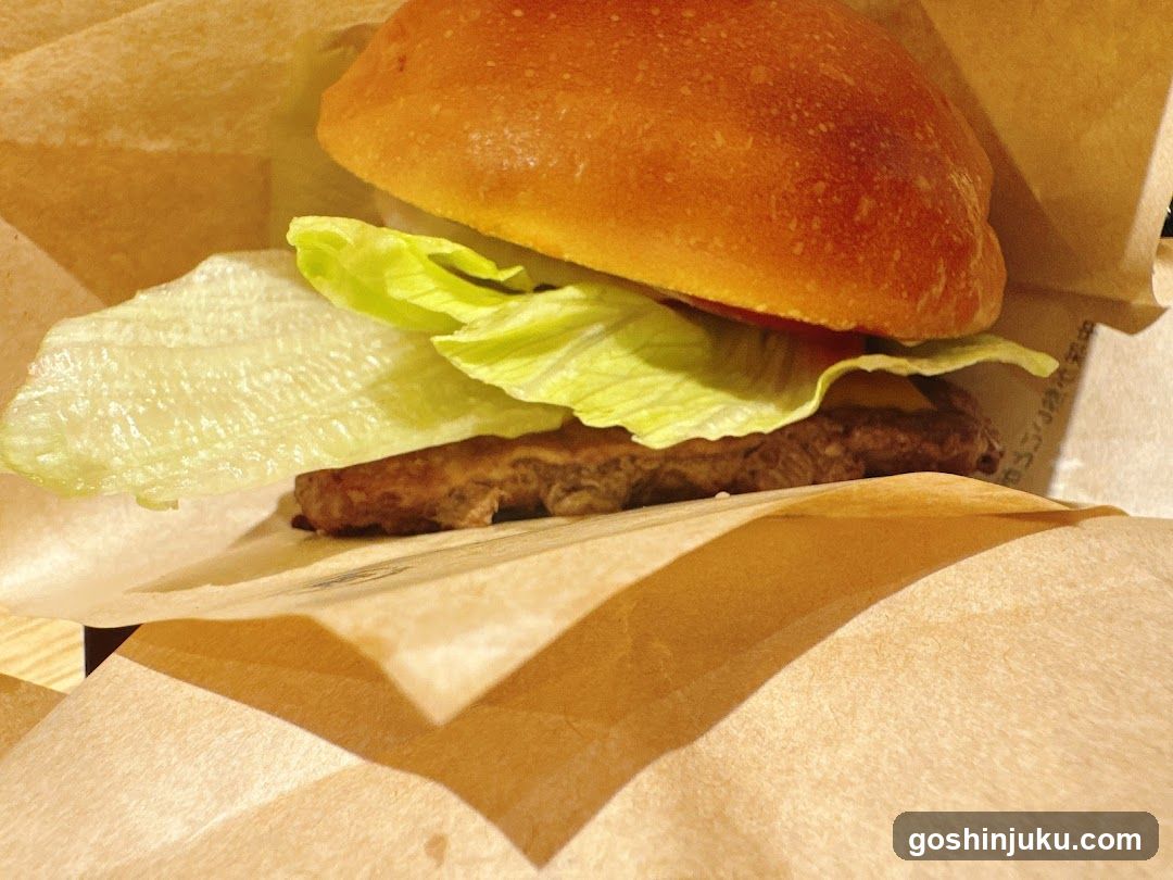 Burger with Lettuce and Bun