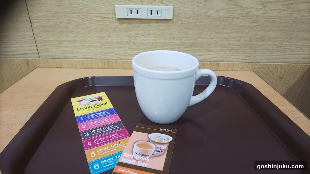 Drink Tickets and Mug on Tray
