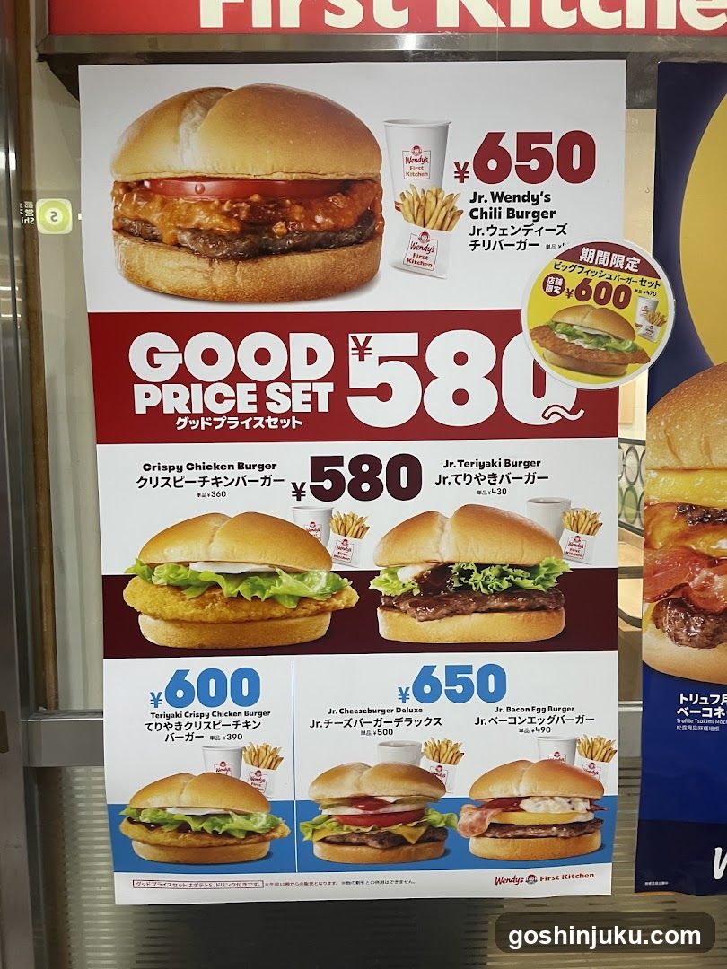 Wendy's First Kitchen Menu Board