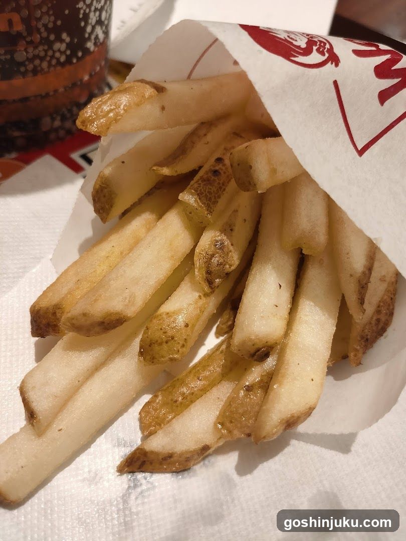 Fries in Paper Wrapper