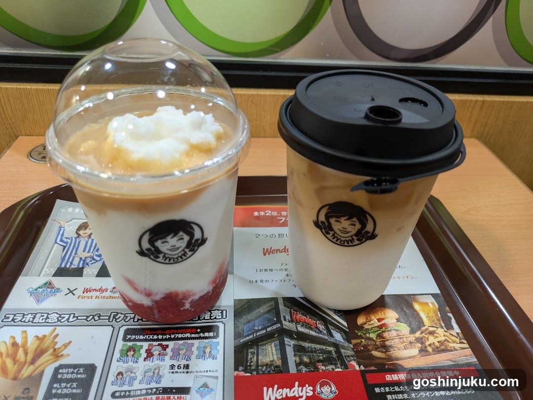 Wendy's Drink and Menu Tray