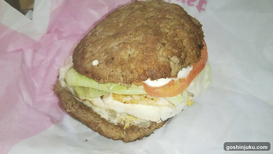 Sandwich on White and Pink Paper