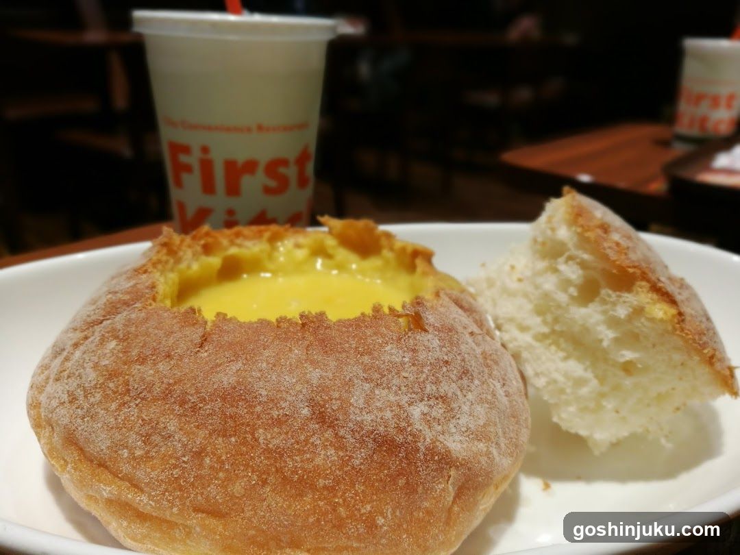 First Kitchin Bread Bowl with Custard