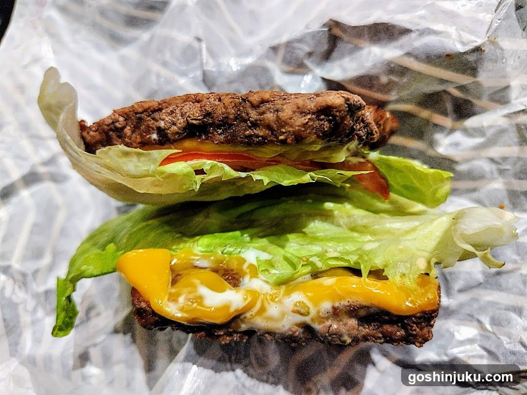 Burger with Cheese and Lettuce
