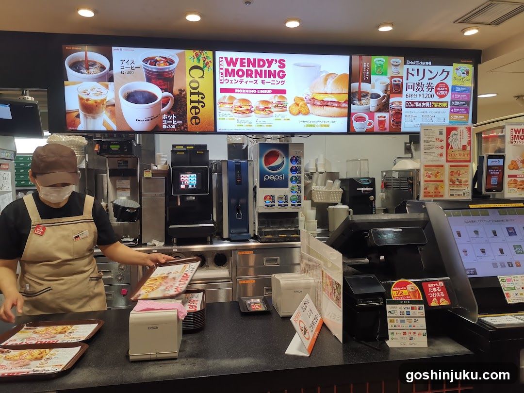 Fast Food Counter Interior