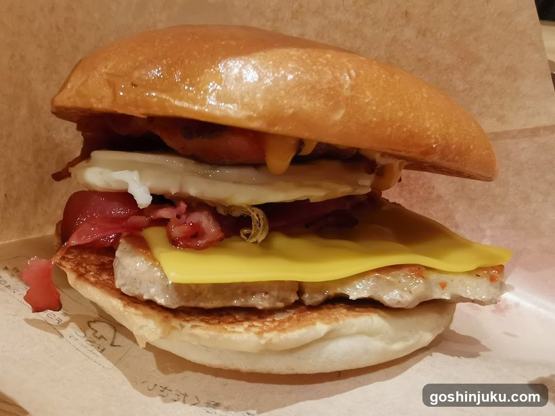 Burger with Egg and Bacon