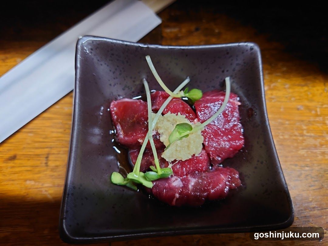 Sashimi Platter with Ginger and Microgreens
