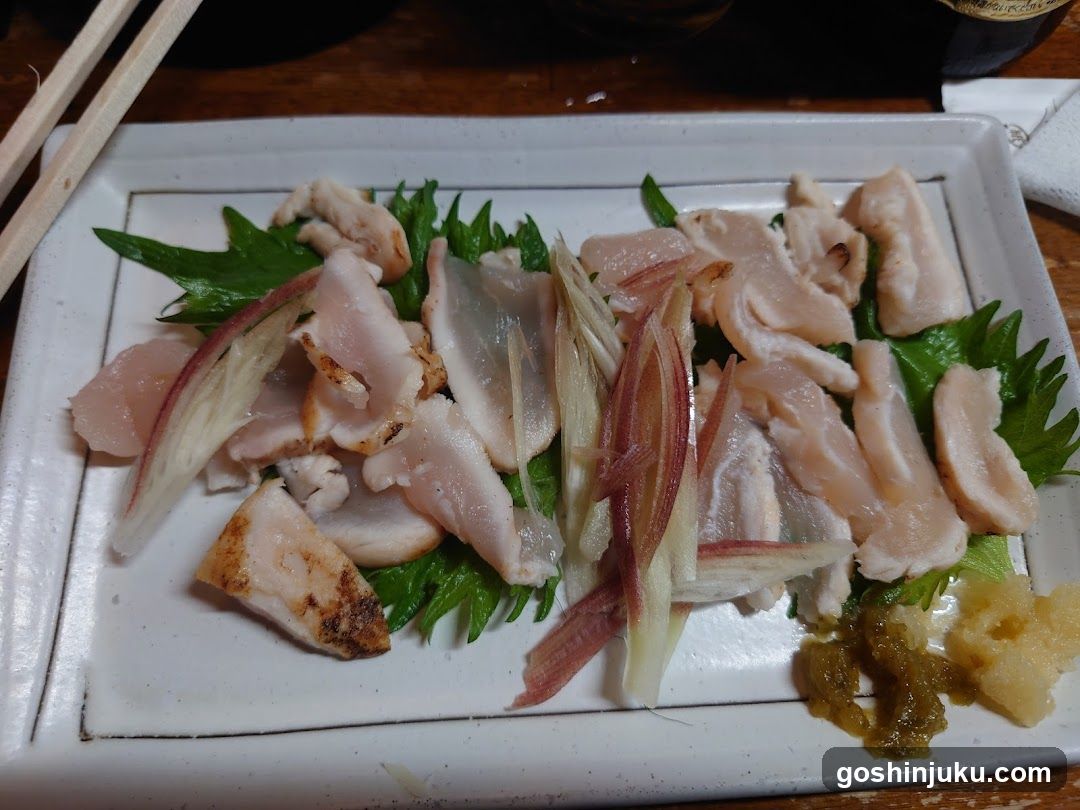 Sashimi Platter with Ginger and Wasabi